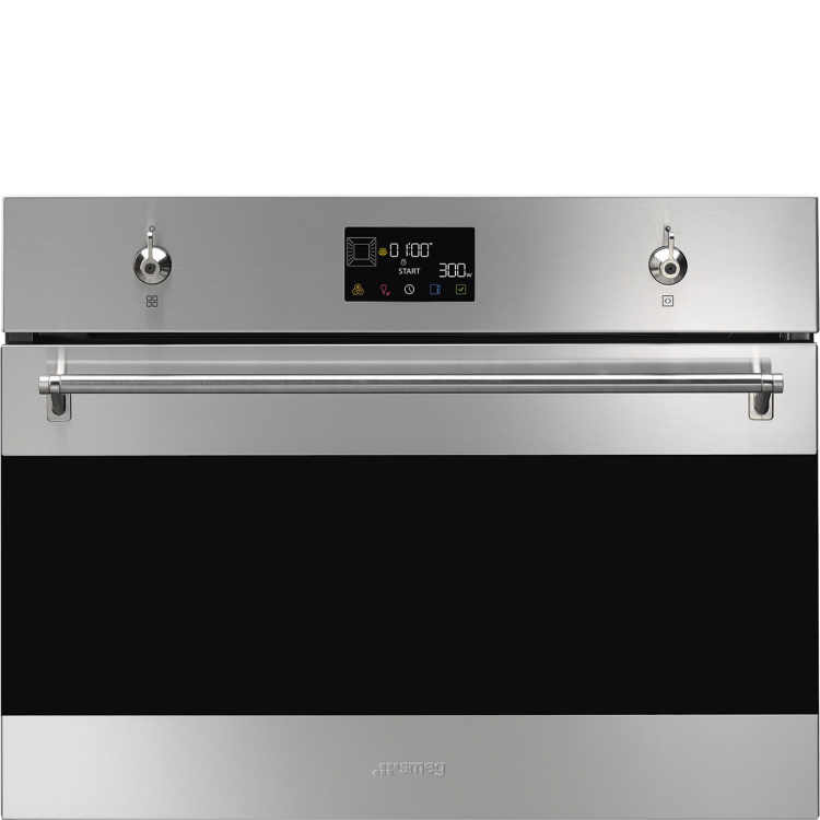 Smeg SO4302M1X компактный электрический духовой шкаф с СВЧ