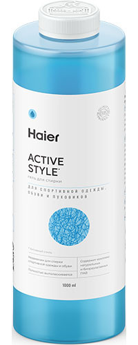 Haier Активный стиль 1000 мл гельконцентрат для стирки спортивной и верхней одежды
