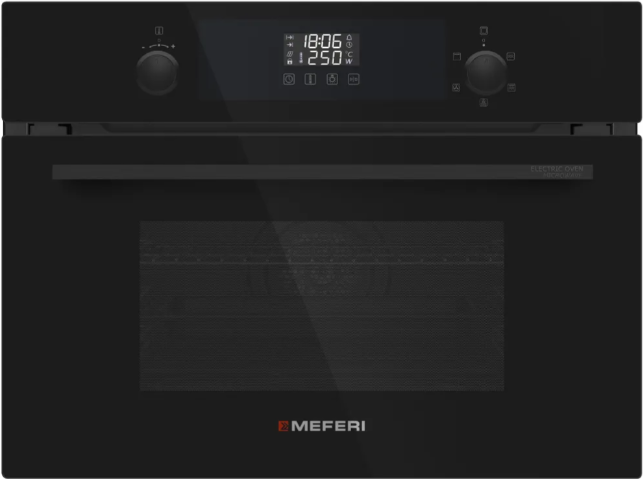 Meferi MEO607BK MICROWAVE электрический духовой шкаф с функцией СВЧ