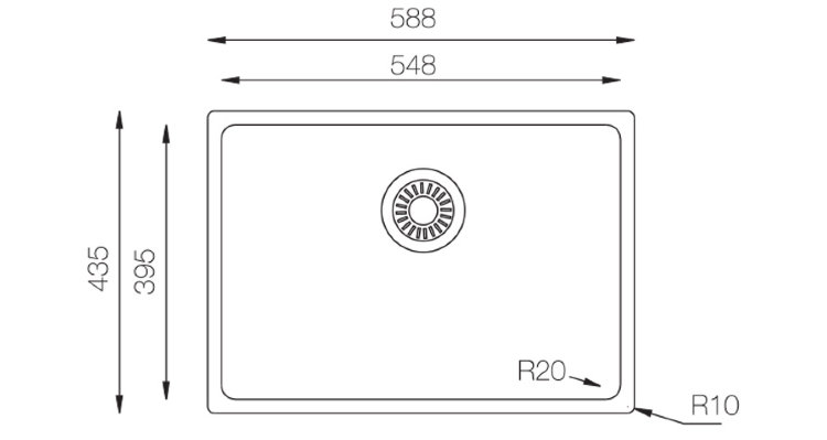 TopZero ME550.GT10K мойка кухонная нержавеющая сталь