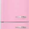 Smeg FAB32LPK5 отдельностоящий двухдверный холодильник стиль 50-х годов 60 см розовый No-frost