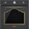 Smeg SF67C1DAO многофункциональный духовой шкаф 60 см 9 функций антрацит фурнитура латунная