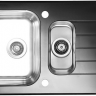 Alveus GLASSIX 20 RAL9005-90 (черный цвет) 860X500 1 +1/2 кухонная мойка