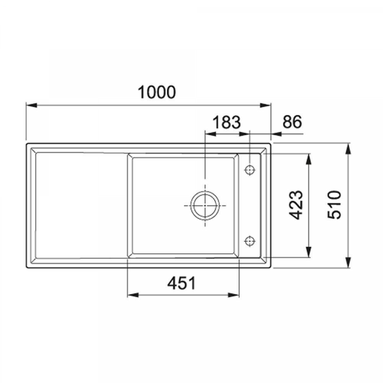 Franke ABK 611-100 оникс мойка