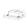LEX HONVER 2M 600 INOX вытяжка