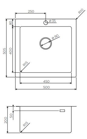 Omoikiri Amadare 50-IN мойка