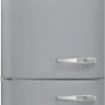 Smeg FAB32LSV5 отдельностоящий двухдверный холодильник стиль 50-х годов 60 см серебристый No-frost