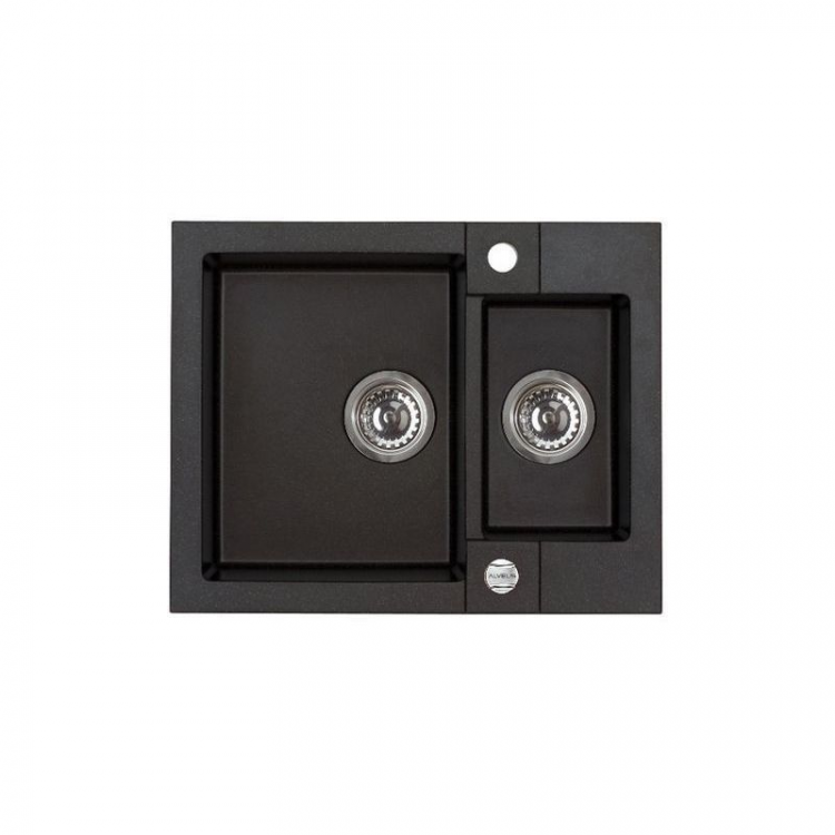 Alveus ROCK 80 GRANITAL CARBON-G91 595x475x160 1+1/2 кухонная мойка
