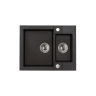 Alveus ROCK 80 GRANITAL CARBON-G91 595x475x160 1+1/2 кухонная мойка