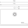 TopZero Micro ME790.500 нержавеющая сталь полированная