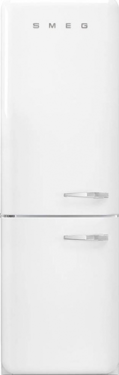Smeg FAB32LWH5 отдельностоящий двухдверный холодильник стиль 50-х годов 60 см белый No-frost