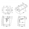 Alveus ROCK 80 GRANITAL CONCRETE-G81 595x475x160 1+1/2 кухонная мойка