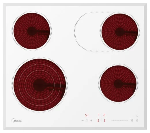 Midea MCH64767FW электрическая варочная поверхность