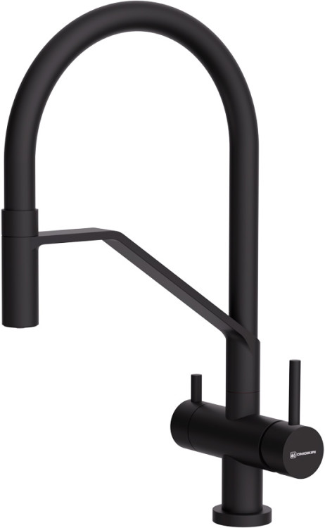 Omoikiri Akeno-GB-BL латунь/графит/черный смеситель