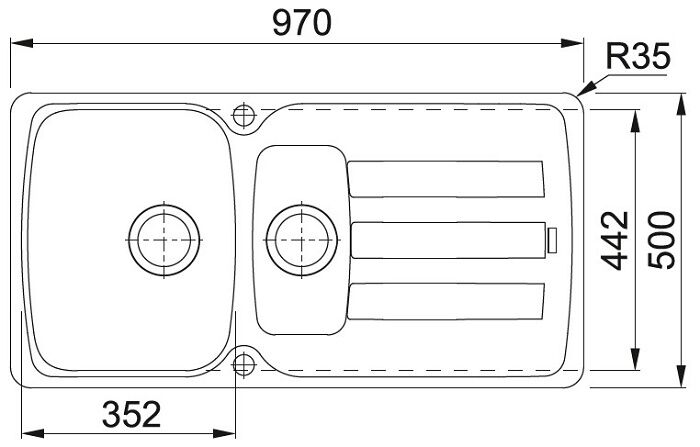 Franke AZG 651 белый мойка