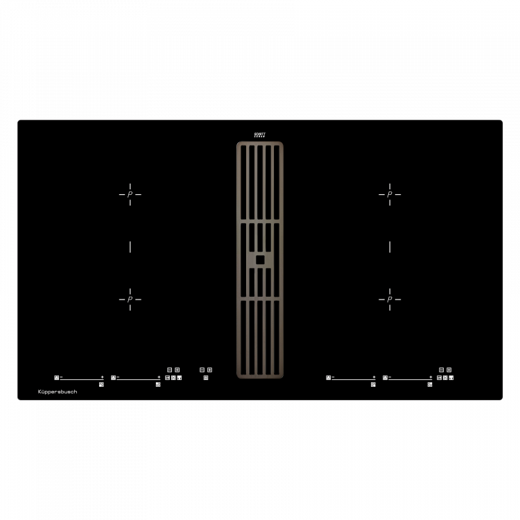 Kuppersbusch KMI 9800.0 SR Black Chrome индукционная варочная панель со встроенной вытяжкой