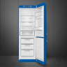 Smeg FAB32RBE5 отдельностоящий двухдверный холодильник стиль 50-х годов 60 см синий No-frost