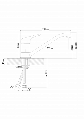 Dr. Gans НОТА белый смеситель