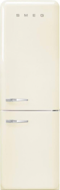 Smeg FAB32RCR5 отдельностоящий двухдверный холодильник стиль 50-х годов 60 см кремовый No-frost