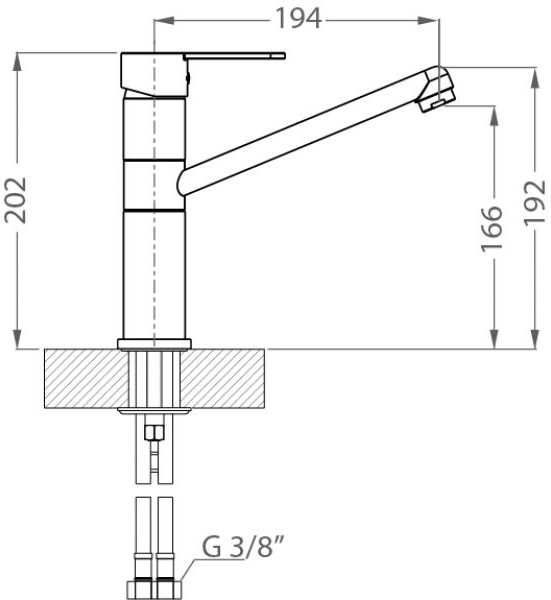 Alveus ZENIT BEIGE - G55 смеситель