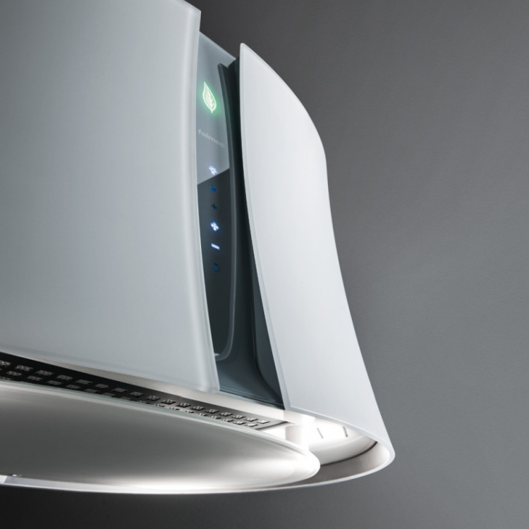 Falmec ZEPHIRO E.ION IS. GLASS WHITE вытяжка