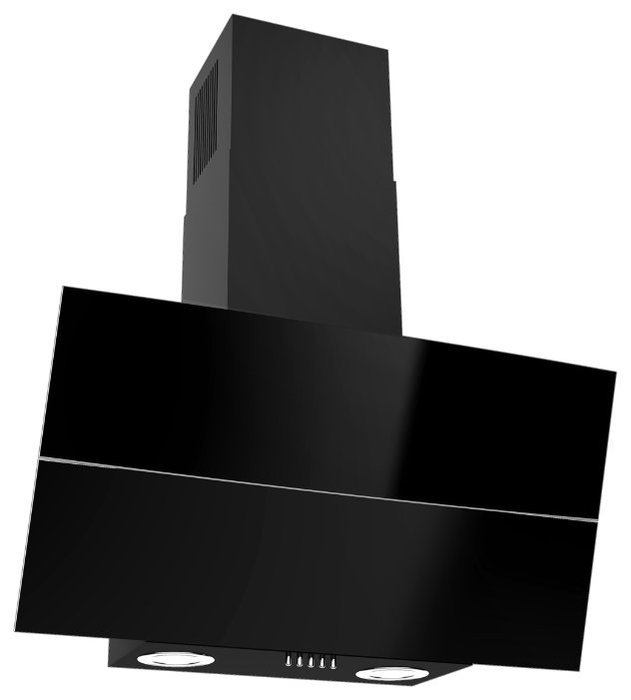 Konigin Lattea Black 60 4B-LT60-0101 вытяжка наклонная со стеклом