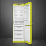 Smeg FAB32RLI5 отдельностоящий двухдверный холодильник стиль 50-х годов 60 см цвет лайма No-frost