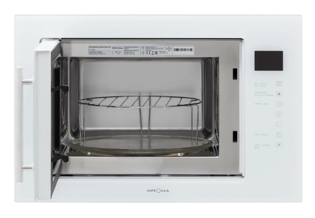 Krona steel RIFLESSO 60 WH V2 встраиваемая микроволновая печь