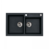 Alveus ROCK 90 GRANITAL CARBON-G91 780x480x180 2x кухонная мойка