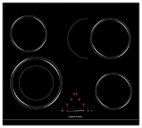 Zigmund & Shtain CNS 333.60 BK электрическая варочная панель