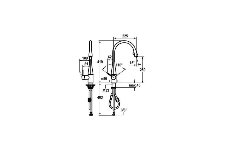 Franke KWC EVE хром смеситель