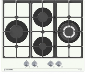 Meferi MGH604WH GLASS ULTRA газовая варочная поверхность