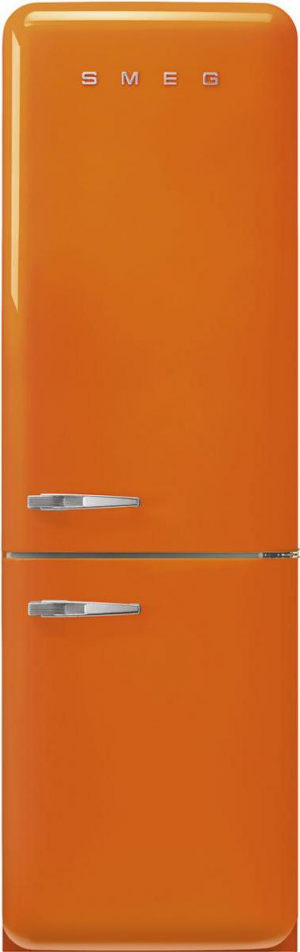 Smeg FAB32ROR5 отдельностоящий двухдверный холодильник стиль 50-х годов 60 см оранжевый No-Frost