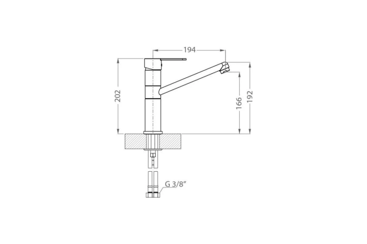 Alveus ZENIT CHR смеситель