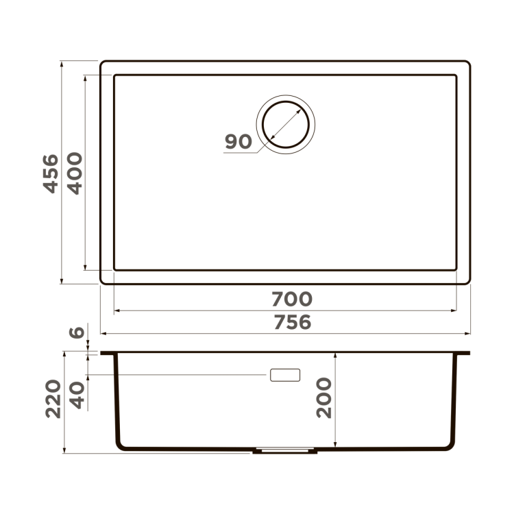 Omoikiri Yamakawa 75 Integra-DO Artceramic/deep ocean мойка