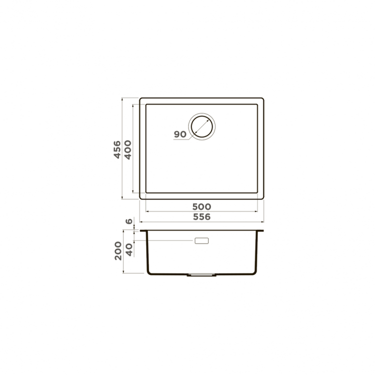 Omoikiri Yamakawa 55-U I-GB Artceramic графит мойка