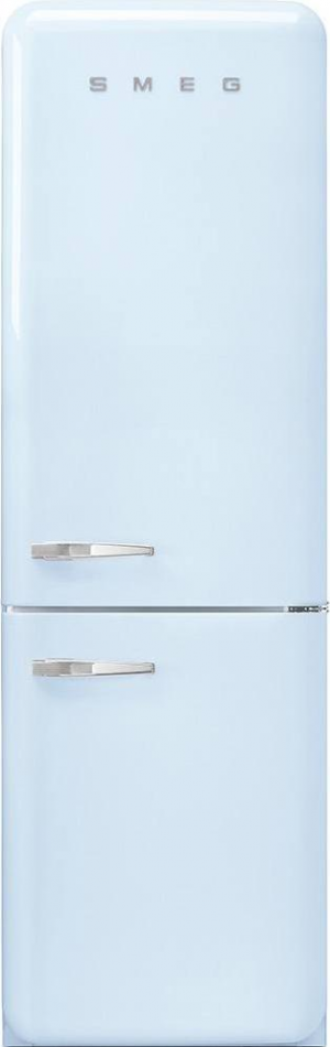 Smeg FAB32RPB5 отдельностоящий двухдверный холодильник стиль 50-х годов 60 см голубой No-Frost