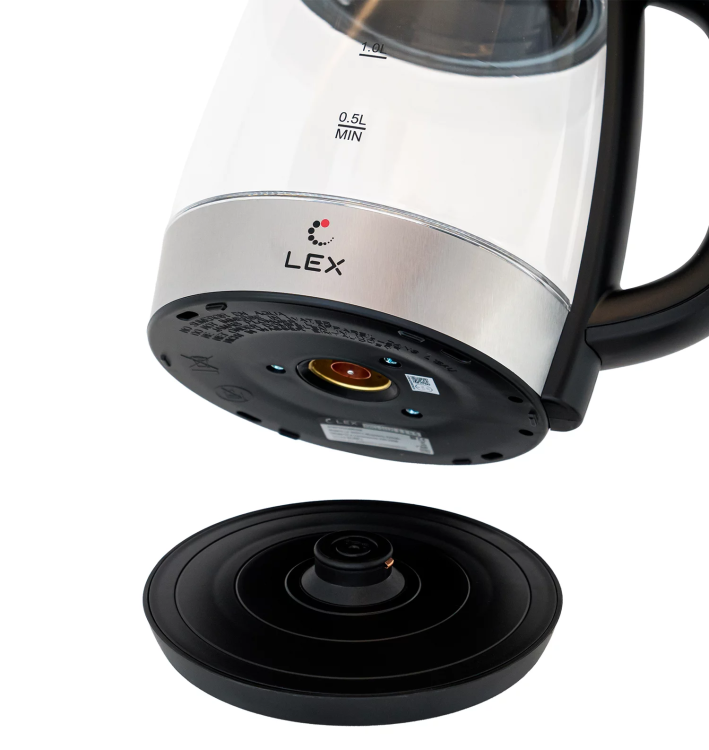 LEX LX 30011-1 чайник электрический черный