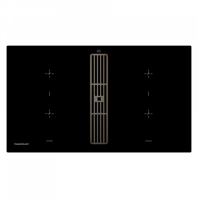 Kuppersbusch KMI 9850.0 SR Black Chrome индукционная варочная панель со встроенной вытяжкой