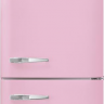 Smeg FAB32RPK5 отдельностоящий двухдверный холодильник стиль 50-х годов 60 см розовый No-frost