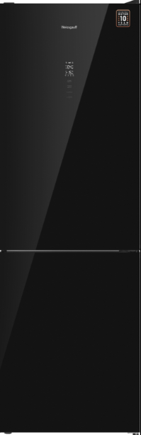 Weissgauff  WRK 185 Total NoFrost Inverter Black Glass холодильник