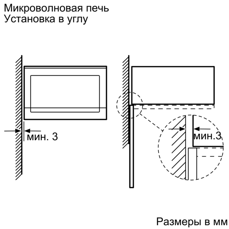 Bosch BFL524MS0 встраиваемая микроволновая печь