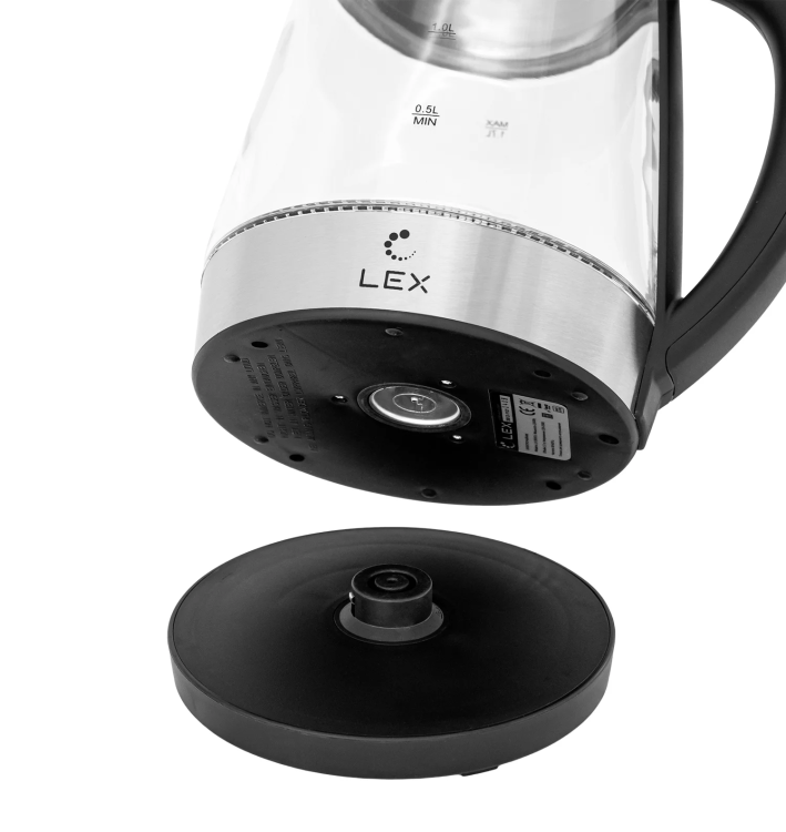 LEX LX 30012-1 чайник электрический черный