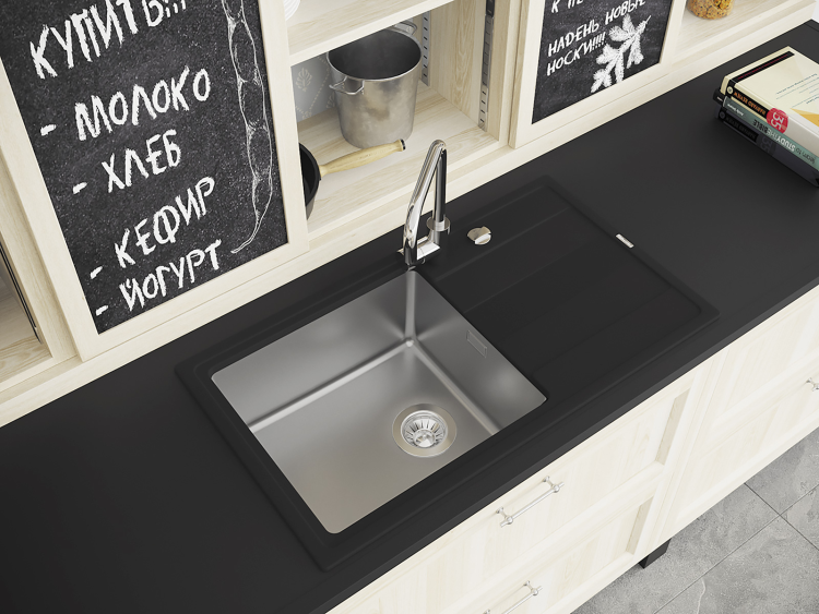 Florentina Комби 860 антрацит мойка