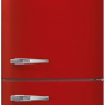 Smeg FAB32RRD5 отдельностоящий двухдверный холодильник стиль 50-х годов 60 см красный No-frost