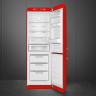 Smeg FAB32RRD5 отдельностоящий двухдверный холодильник стиль 50-х годов 60 см красный No-frost