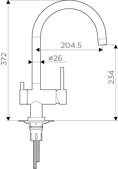 Omoikiri Yamada-BN латунь/нерж. сталь смеситель