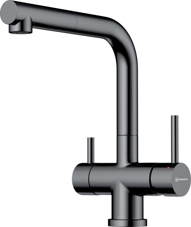 Omoikiri Takamatsu-S-GM латунь/вороненая сталь смеситель