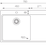 TopZero MM780.510.60.GT10K R нержавеющая сталь мойка чаша справа