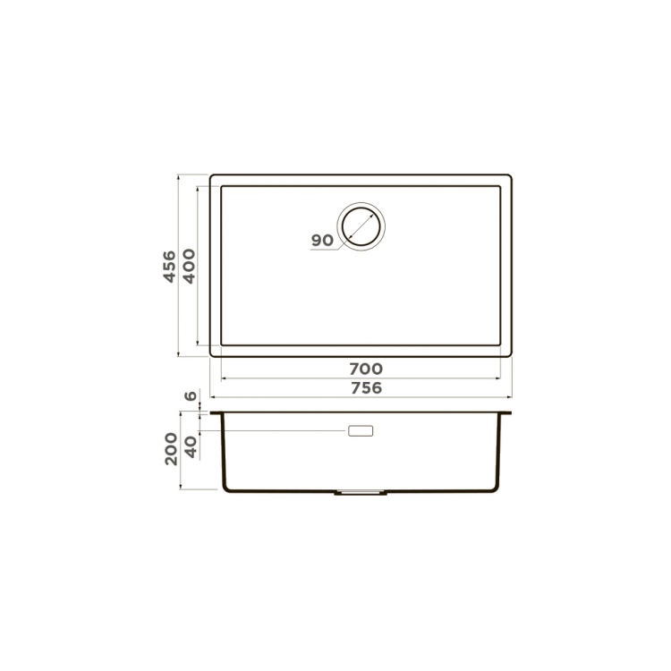 Omoikiri Yamakawa 75-U I-GR Artceramic Leningrad grey мойка